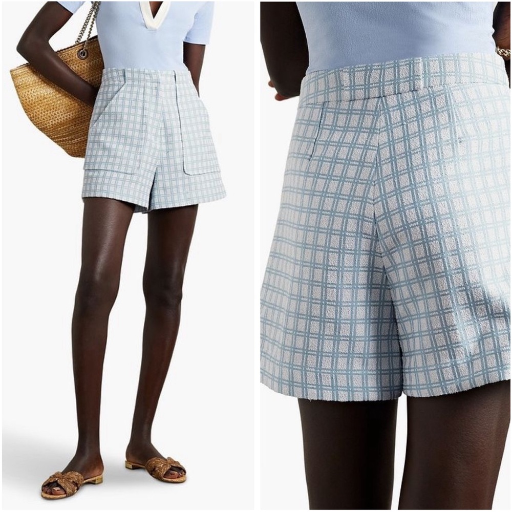 Lisa Marie Fernandez Sky Checkered Shorts